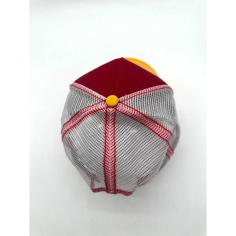 New Von Dutch Trucker Hat Burgundy Gold White Mesh Snapback Adjustable Cap USA